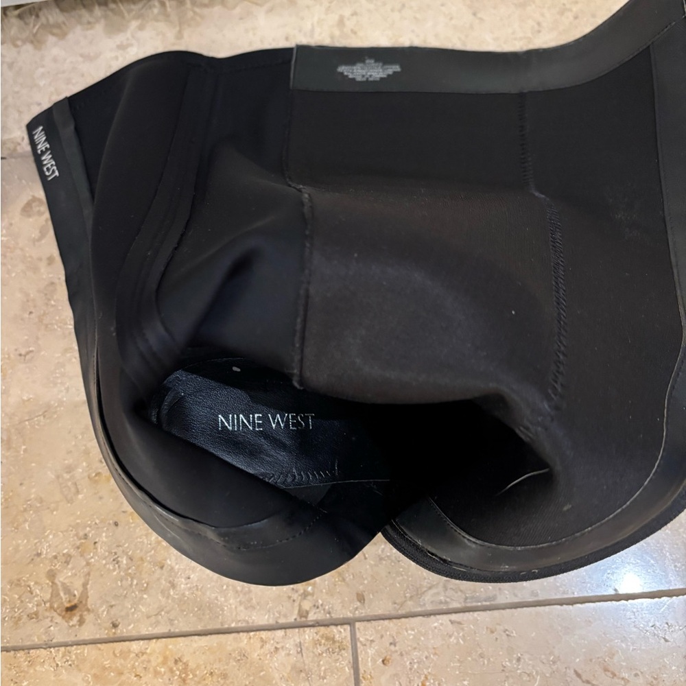 Nine West Black Wedge Boots - Picture 16 of 16